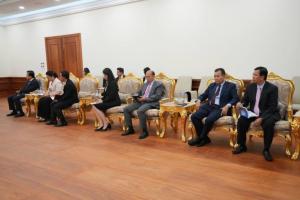 Received a courtesy call and discussed work with His Excellency Santo Darmosumarto, Ambassador Extraordinary and Plenipotentiary