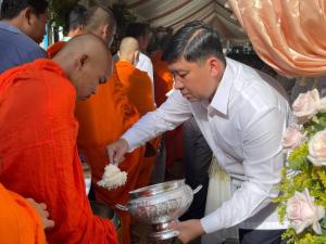 A ceremony to pay tribute to the victims of the Pol Pot genocide at Tuol Sleng Genocide Museum on the occasion of the Kan Ben and Pchum Ben festivals