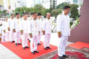 A delegation from the Ministry of Land Management, Urban Planning and Construction invites to pay respects and lay wreaths on the 13th anniversary of the Royal Funeral Ceremony