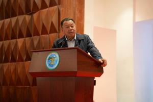 His Excellency Permanent Secretary of State Tekret Samchar invites to lead a public forum to discuss the coastal resort development project (Prek Swetha Beach).