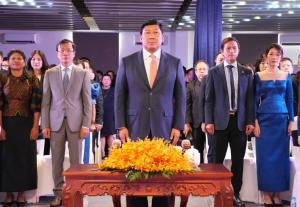 His Excellency Deputy Prime Minister Say Samal presides over the inauguration ceremony of the ISI Special Economic Zone project